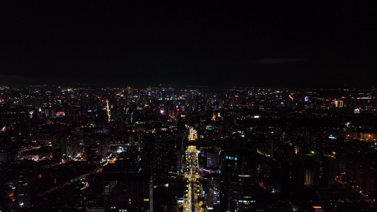 4k云南昆明夜景大景视频