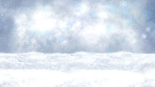 大雪纷飞圣诞节背景视频素材视频