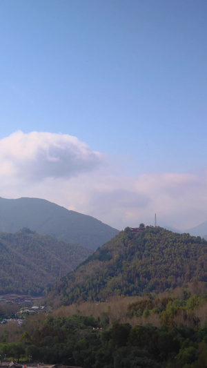 五台山景区寺庙建筑群延时视频旅游目的地16秒视频
