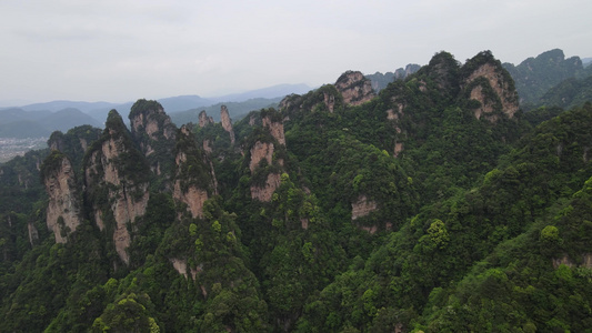 航拍自然风光大山视频