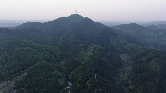 航拍自然风光大山视频