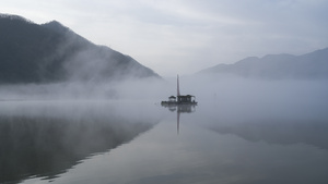 延时摄影湖北旅游神农架大九湖清早晨雾自然风光4k素材20秒视频