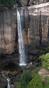 航拍5A南阳白云山九龙峡谷景观区驼峰瀑布视频旅游度假视频