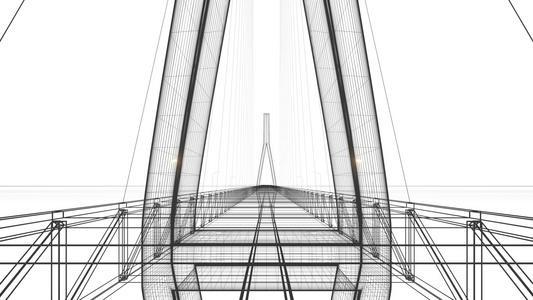 在草图悬架桥上继续前进3D翻接视频