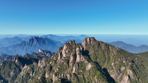 航拍江西旅游5A级景区三清山自然风景4k素材40秒视频