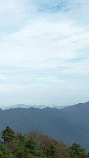 航拍5A南阳白云山鸡角曼景观区标志景点玉皇阁视频河南旅游44秒视频