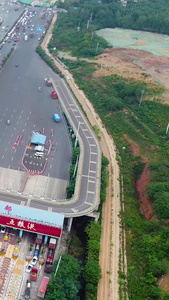成都南高速路口收费站航拍视频