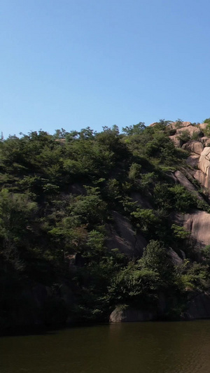 航拍5A河南嵖岈山风景区秀蜜湖与风水岭视频风景名胜区83秒视频