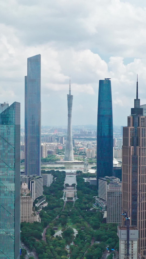 广州珠江新城城市天际线花城广场69秒视频