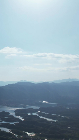 航拍湖北4A级景区仙岛湖自然风光旅游风景素材自然素材51秒视频