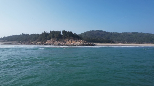 大海海岸海浪航拍视频