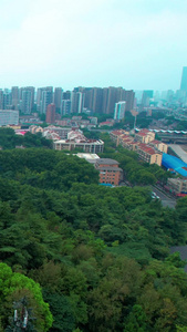 航拍南京4A景区雨花台烈士陵园雨花阁视频