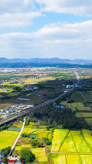 航拍最美乡村自然风光新农村建设乡村美景27秒视频