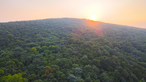 常熟4A风景区虞山森林公园景区虞山航拍合集4K110秒视频