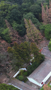 4A景点航拍江西九江旅游重点文物白鹿洞书院古建筑群素材全国重点文物保护单位视频