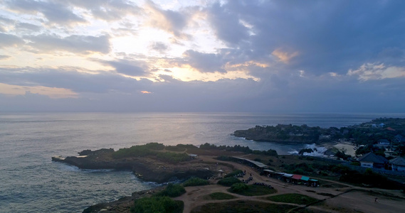 巴厘岛夕阳航拍视频