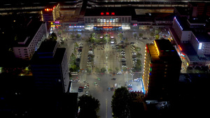 安阳火车站夜景4K航拍145秒视频