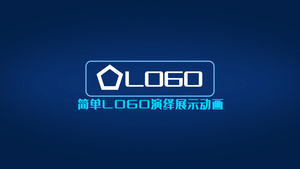 简单卡通logo演绎出现动画5秒视频