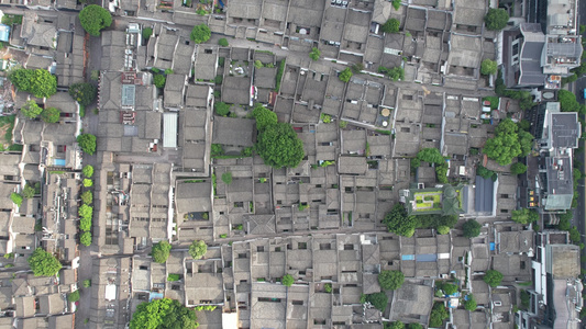 福建福州三坊七巷5A景区航拍 视频