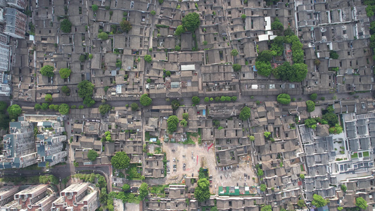 福建福州三坊七巷5A景区航拍 视频