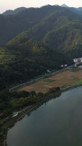 航拍5A景区绩溪龙川景区古镇全景视频旅游景区视频