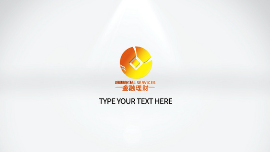 简洁企业logo宣传展示片头片尾视频