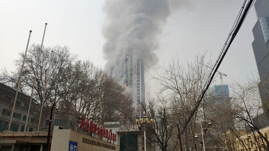 4K大楼发生火灾视频