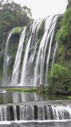5A景区贵州黄果树大瀑布视频自然风光33秒视频