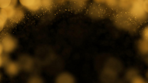 金色粒子光斑透明背景边框动态视频元素29秒视频