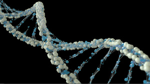 旋转dna发光分子11秒视频