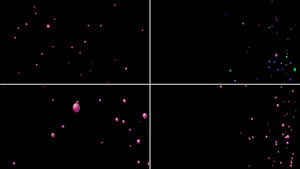 一组气球粒子漂浮动画1412秒视频