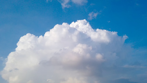 延时摄影城市风光天空中快速流动的云朵蓝天白云晴朗自然天空素材24秒视频