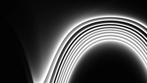 圆形结构线如黑白海浪3D全hd视频动画可循环6秒视频