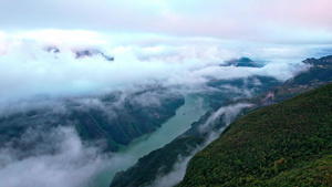 4K长江三峡巫峡段自然山河风光航拍视频32秒视频