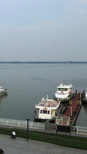 著名景点阳澄湖度假村游船码头46秒视频