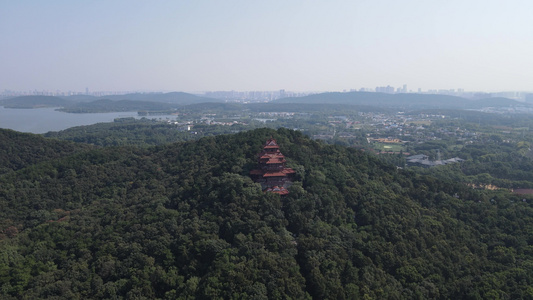 湖北武汉东湖5A景区航拍视频