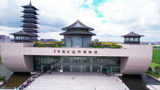 5K超清航拍中国大运河博物馆视频