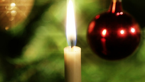 圣诞节树上的蜡烛21秒视频
