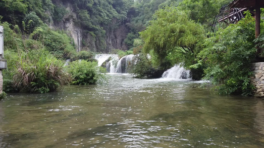 旅行拍摄湖水航拍自然风光视频