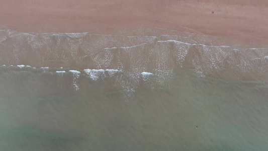 大海海浪沙滩礁石自然风光视频