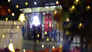 圣诞节购物季商场9秒视频