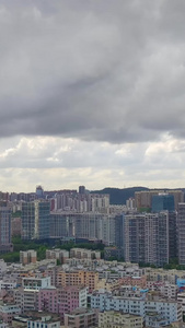 城市高楼蓝天白云阳光延时摄影视频