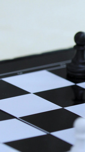 多角度拍摄国际象棋下棋过程合集素材西洋棋视频