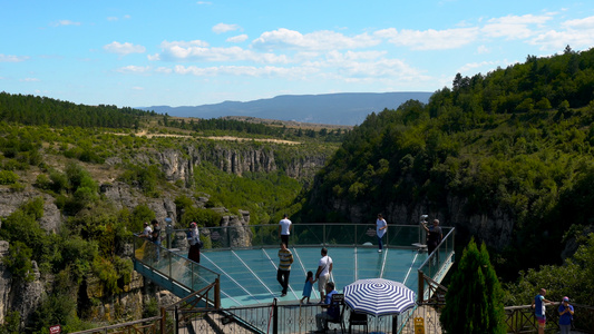 土耳其峡谷山林延时合集4K含游客观景台视频