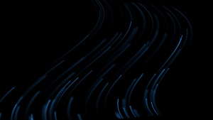 动态蓝色科技线条透明背景视频元素19秒视频