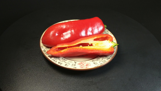 红辣椒食材调味品 视频