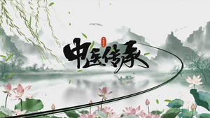 水墨中华文化栏目包装片头 AE模板20秒视频