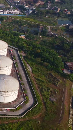 航拍中国天然气储气站素材重庆天然气99秒视频