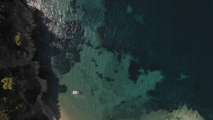 地中海地势希腊海岸风景26秒视频