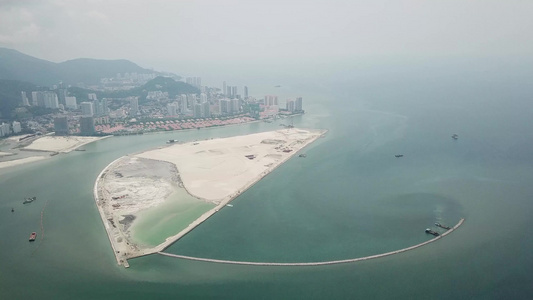 海岸上直开的观测天体视频